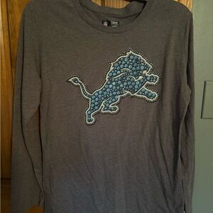 Detroit Lions Gray Long Sleeve Tee - Like New!